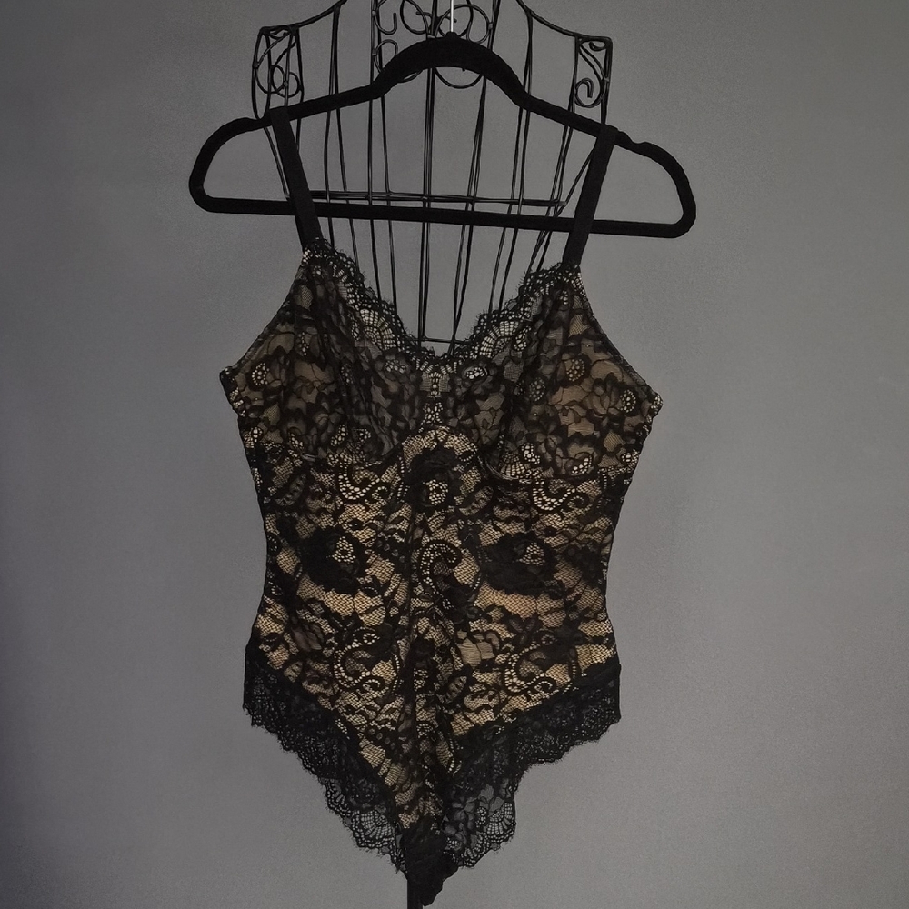PINSY Black Lace Bodysuit shapewear
